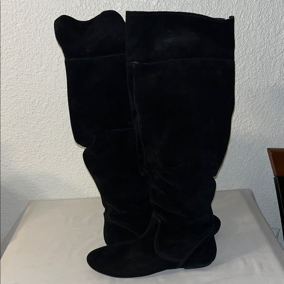 Gianni Bini Black Over-the-Knee Boots used good condition - Picture 1 of 11